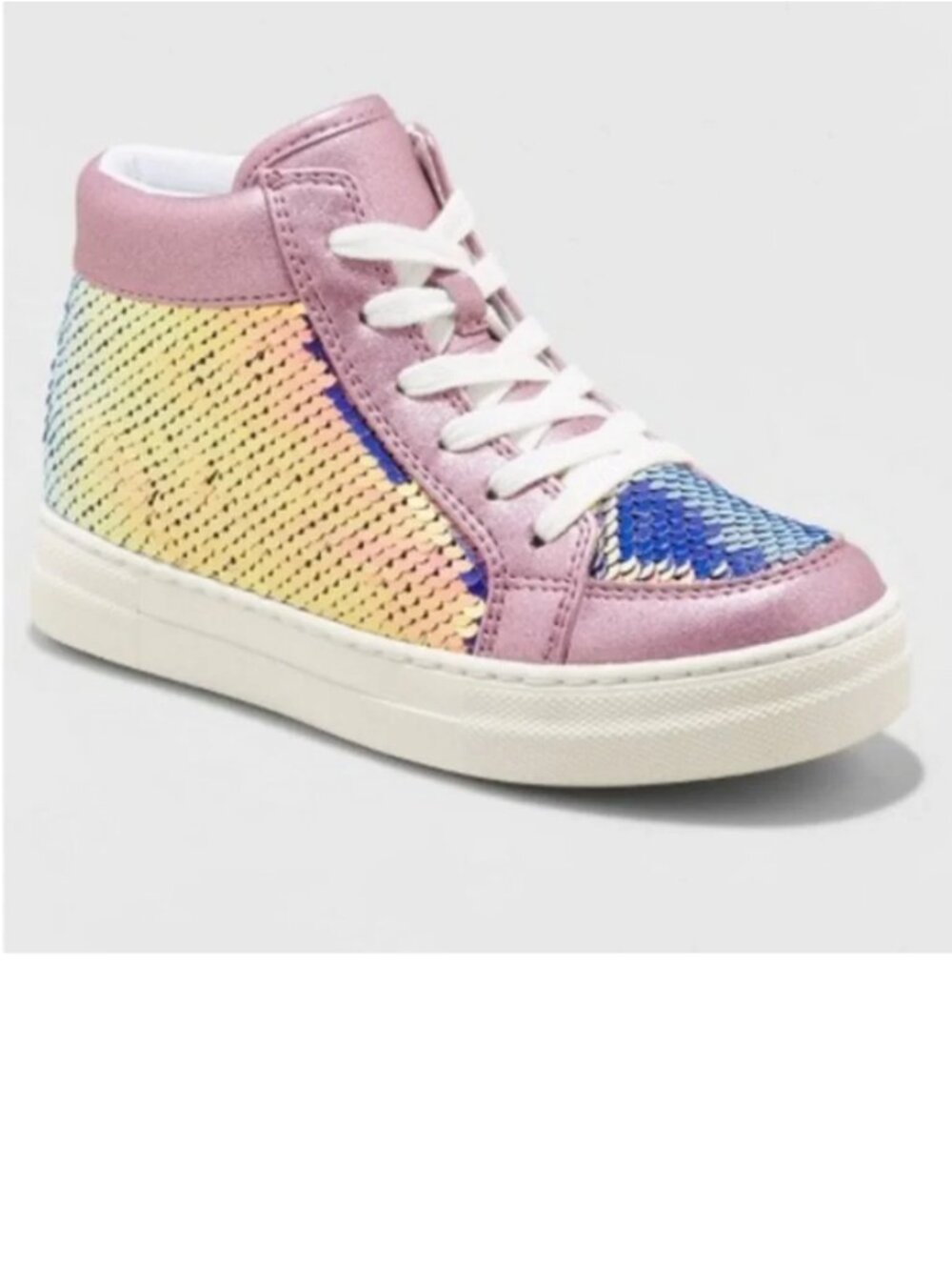 Girls' Yesenia Flip Sequins Sneakers Pink Purple - Cat & Jack™  3